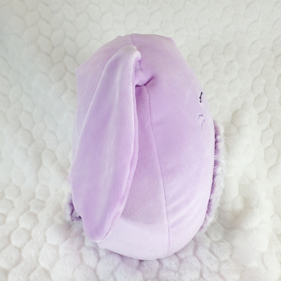 Bubbles Squishmallows 8 Inch BNWT Purple Bunny with Rose Swirl Belly Easter - Picture 6 of 7